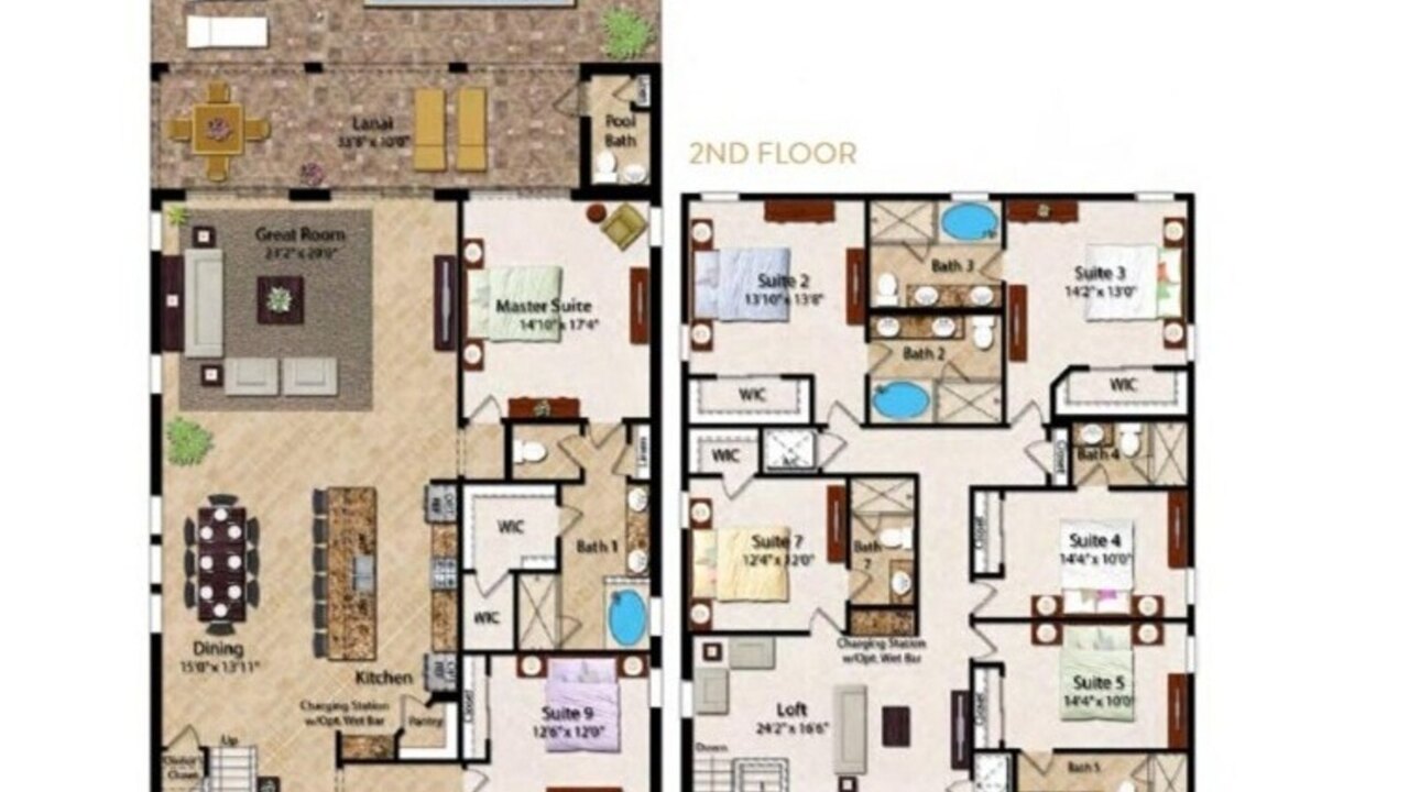 361-Ultimate Mansion-9Bed-Pool/Spa/Game - Image 19